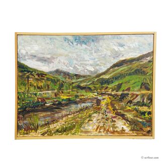 Glen Orchy / Balmally – Scottish landscape, 1977 oil painting by Alexander Michael