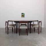 Round to oval extendable dining set by Alfred Hendrickx for Belform, 1960s
