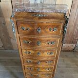 Louis XV style marquetry chest of drawers