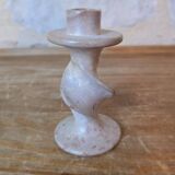 Vintage Soapstone Twisted Candlestick Duo?