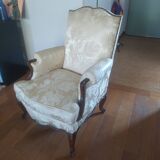 Bergère ancienne de style Louis XV
