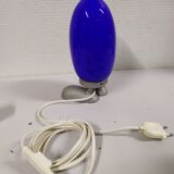 Blue "Fjorton" Dino Egg lamp by Tatsuo Konno for Ikea 1990s