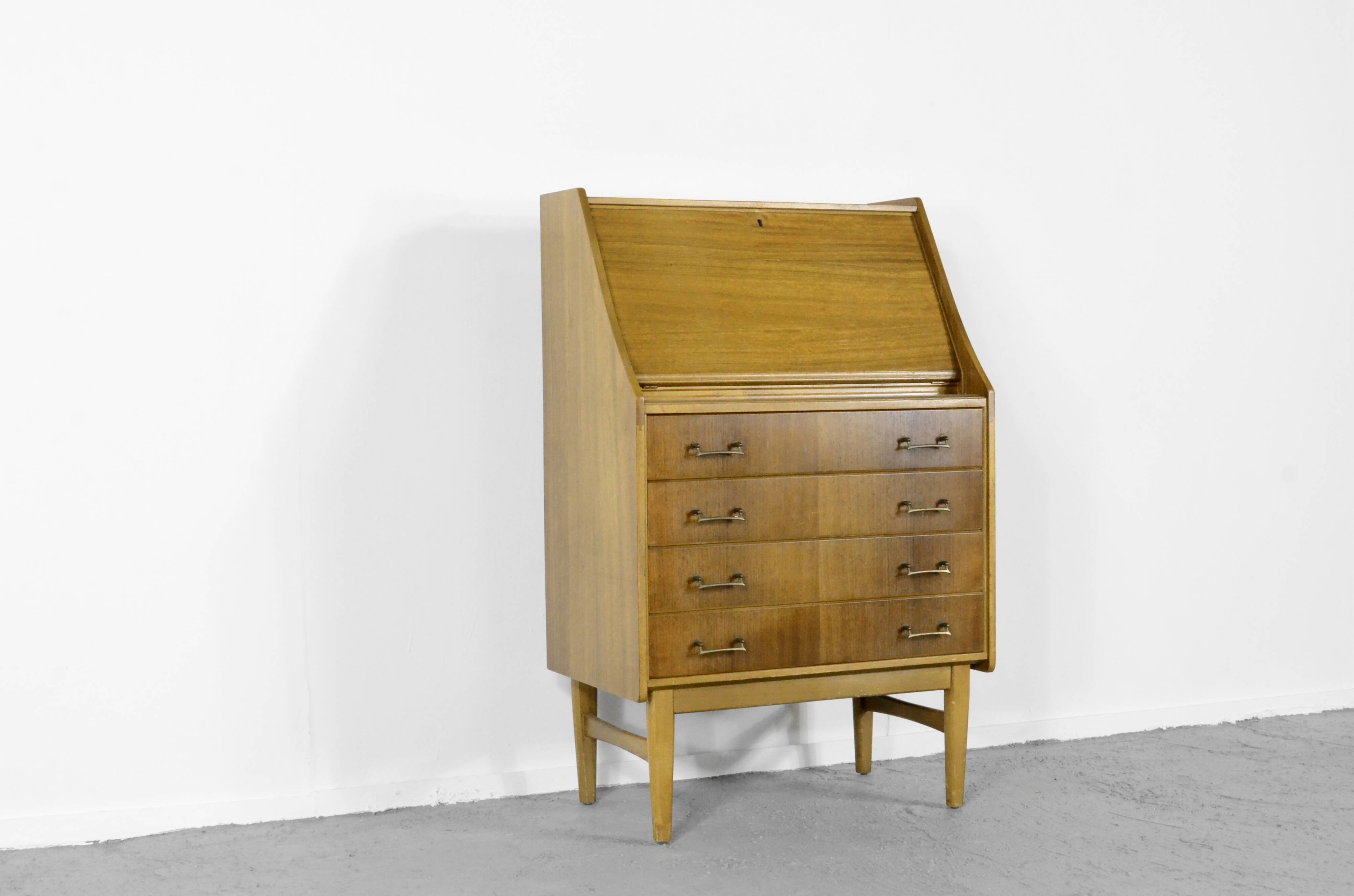 Bureau en teck de style danois, 1960