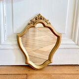 Golden mirror baroque style 35x28 cm