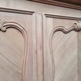 3 door wardrobe in natural wood