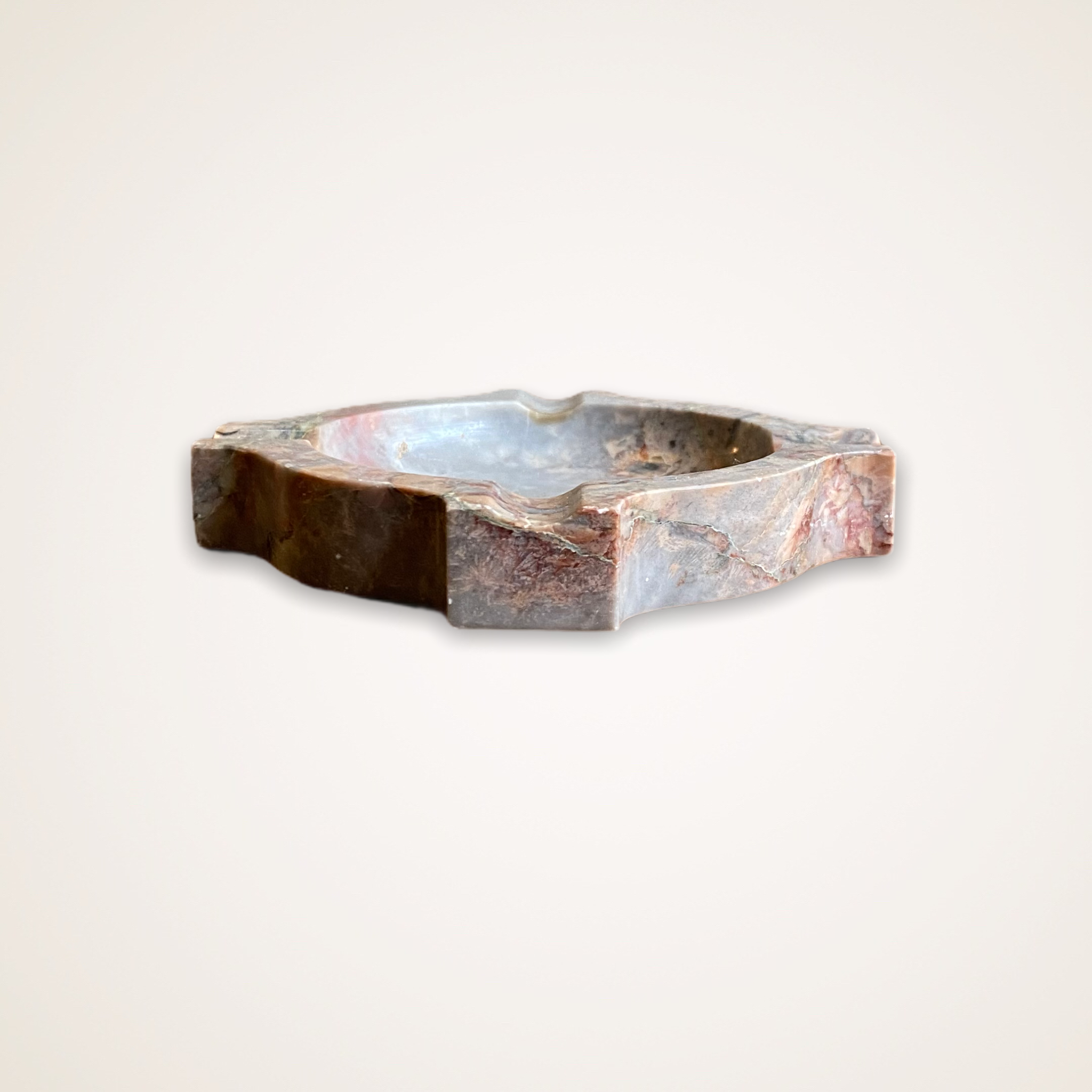 Rose marble ashtray