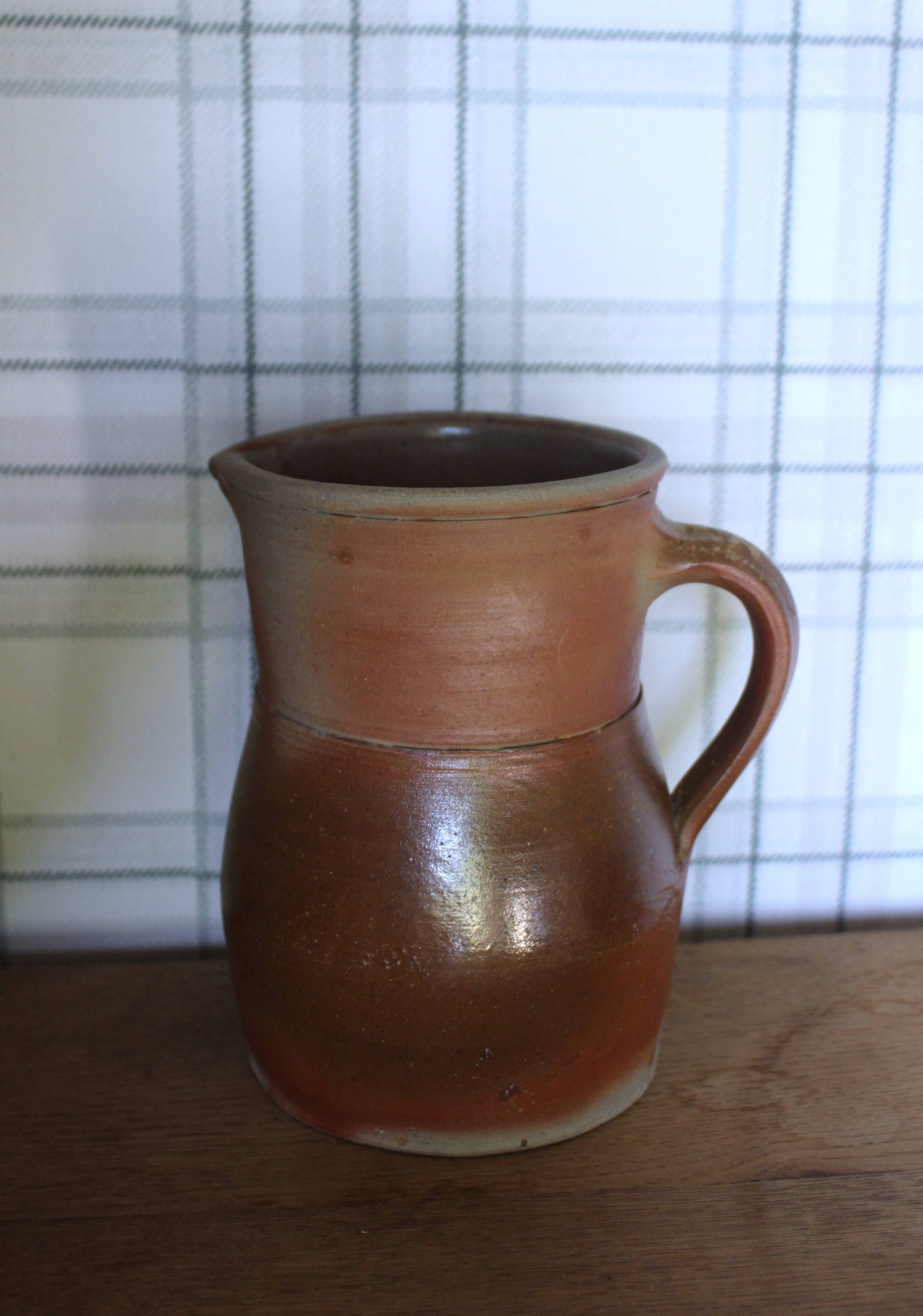 Carafe Cruche pot terre cuite anse bec verseur