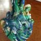 Antique glazed terracotta jug from Seminara Calabria, signed Ditto