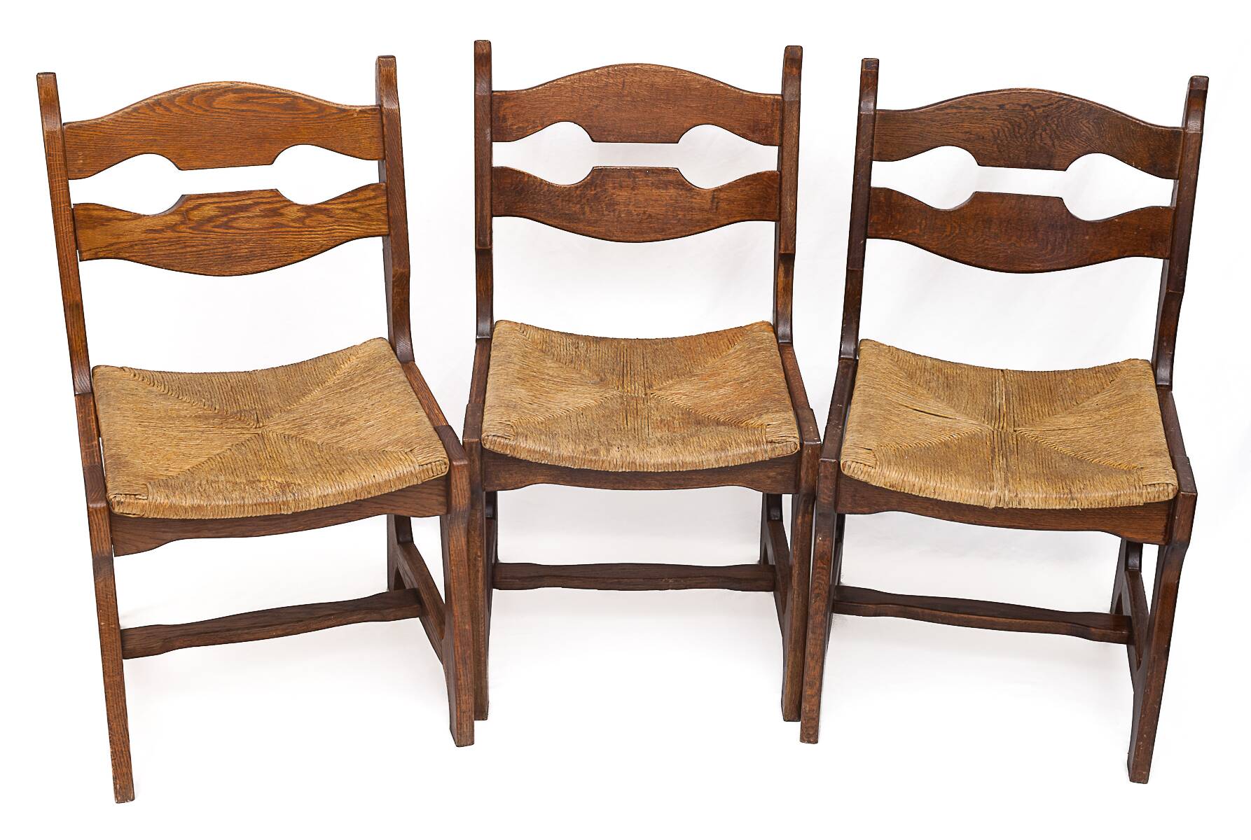 Set of 6 chairs by Guillerme and Chambron