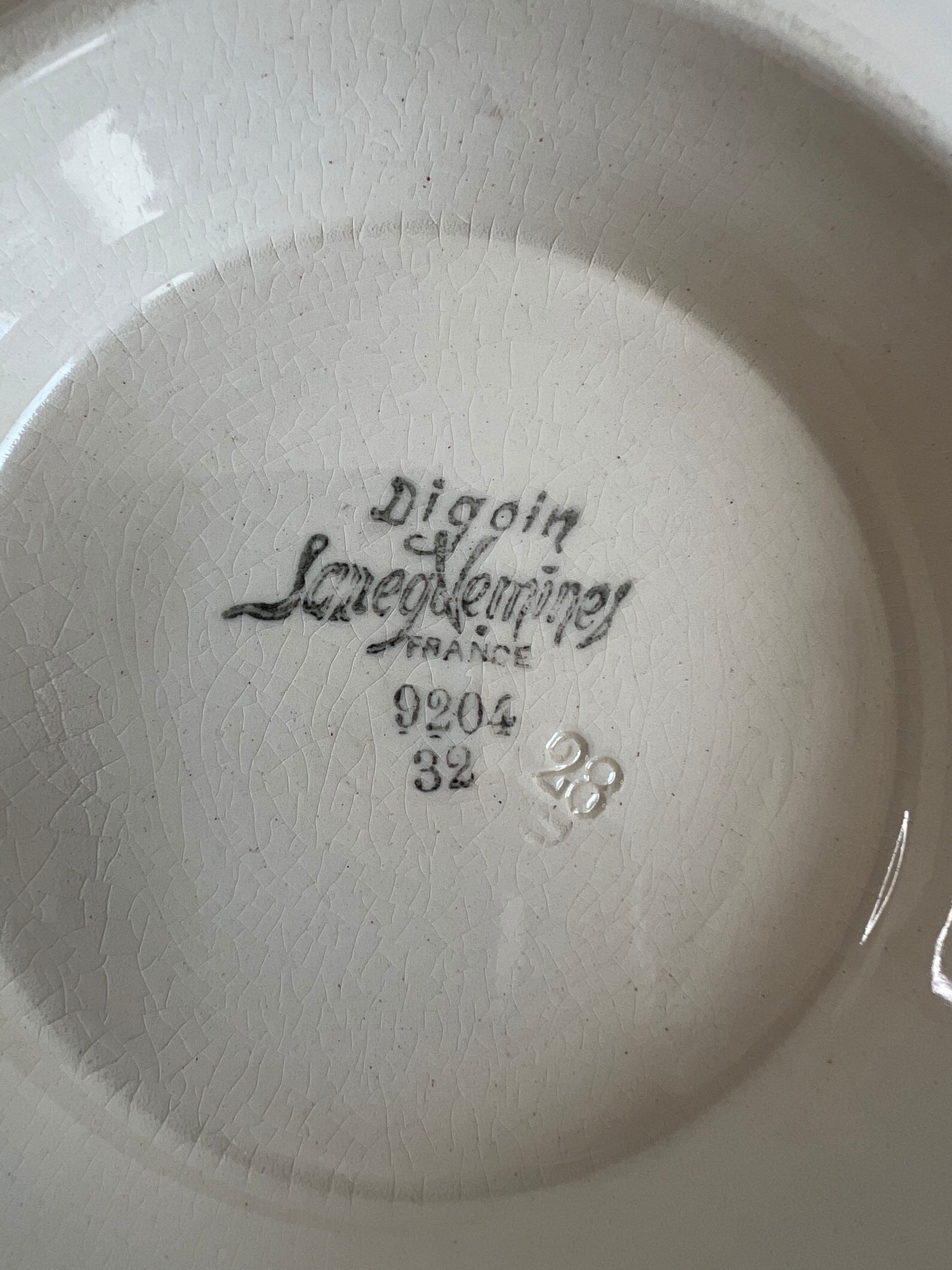 Plat de présentation, compotier Sarreguemines