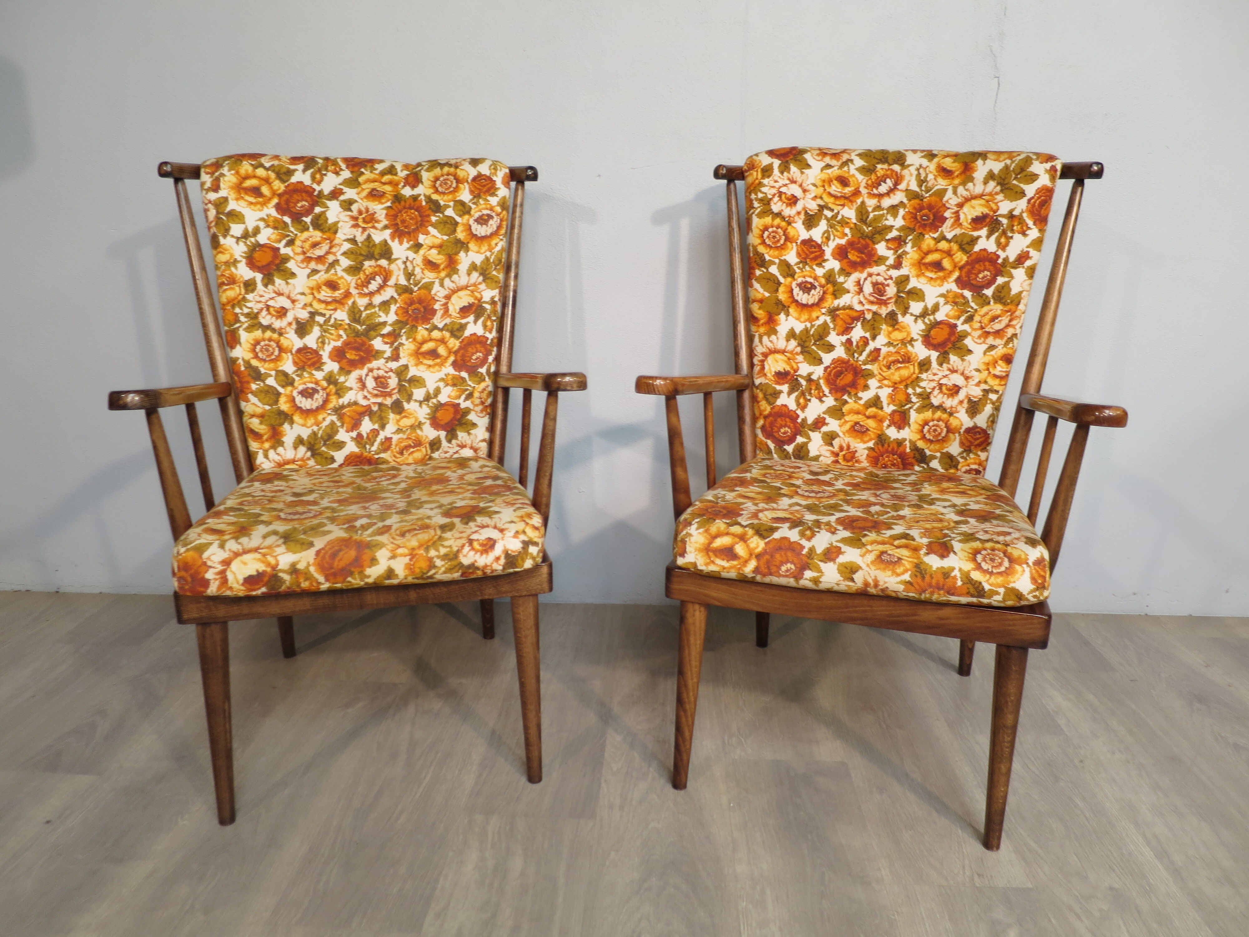 Pair of Baumann fan chairs