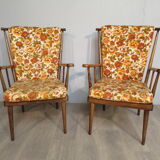 Pair of Baumann fan chairs