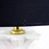 Table lamp ananas ceramic and brass 70s