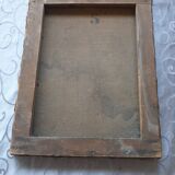 2 old oil portraits on panel 1800's