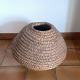 Woven basket. Early 20th century. Handcrafted work.