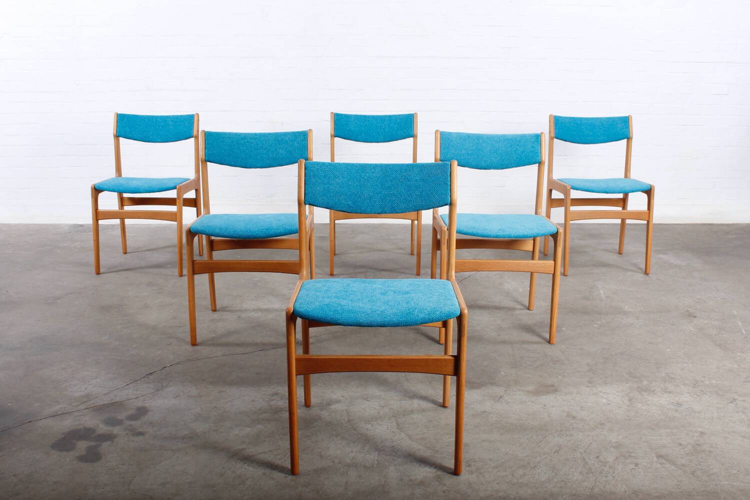 Vintage 6er Set Stühle Erik Buch Danish Mid Century 50er 60er