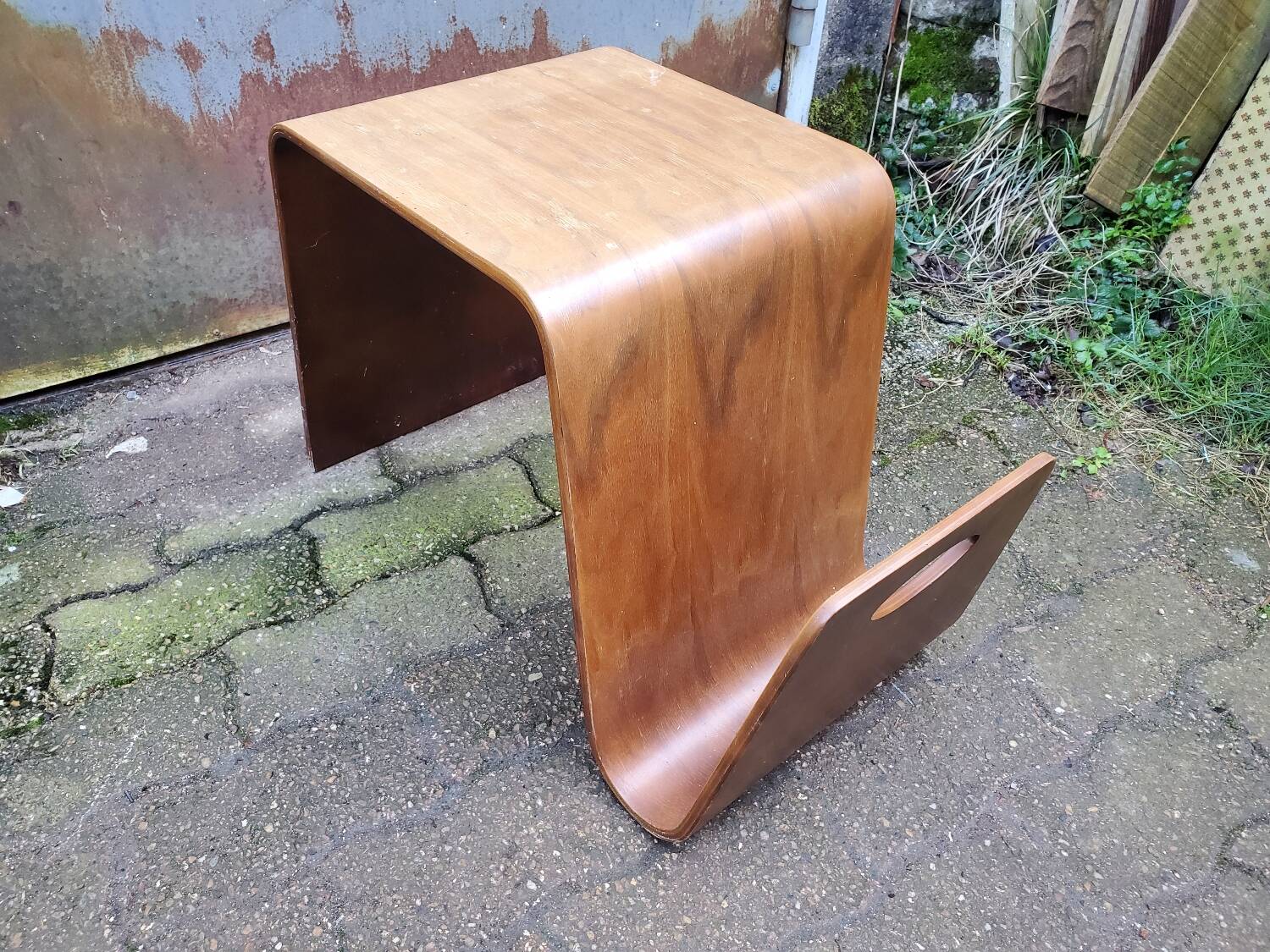 Vintage magazine rack coffee table 70/80