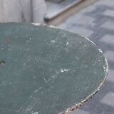 Folding wrought iron garden table