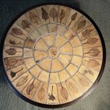 Roger Capron ceramic and wood side table/coffee table