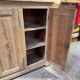 3-door pitch pine sideboard