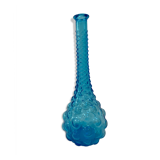 Blue Empoli decanter with bubble relief