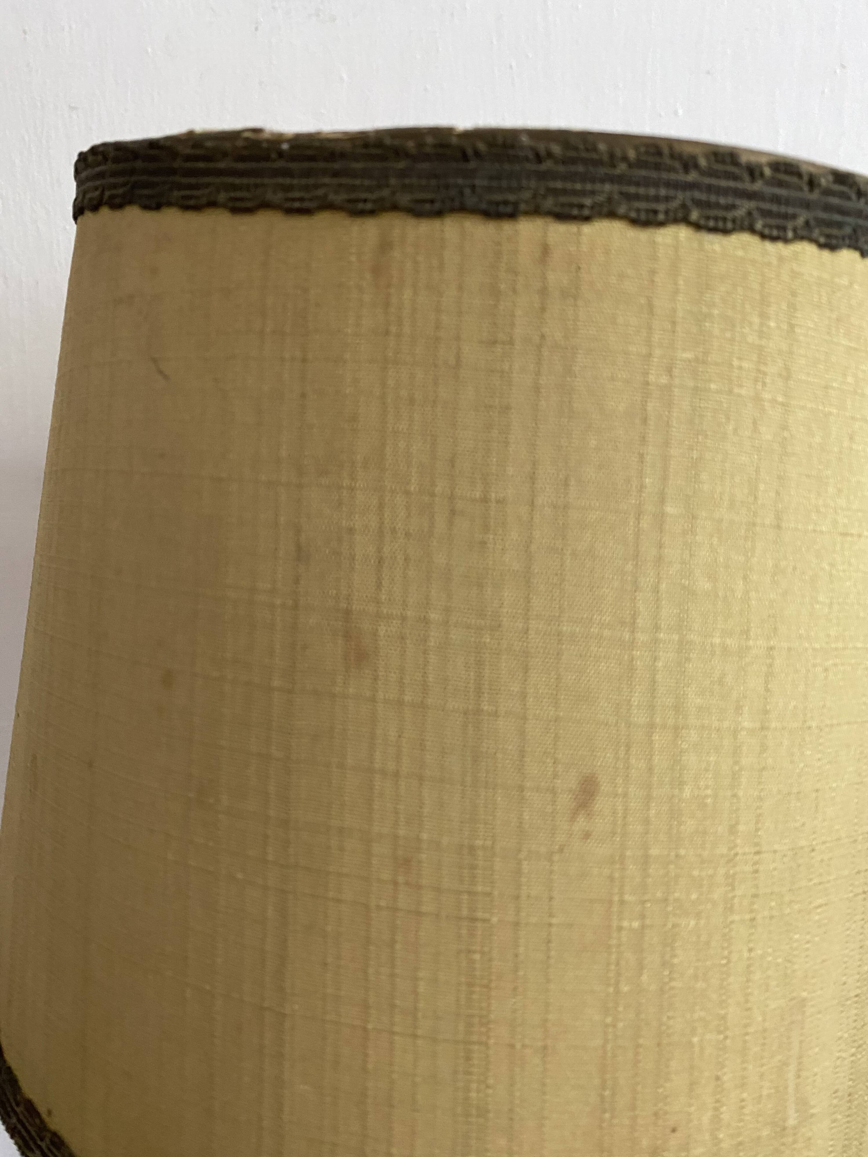 Antique lamp in twisted turned wood