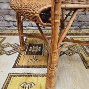 Vintage 1960s wicker rattan armchair