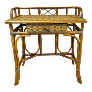 Coiffeuse, bureau en - rotin