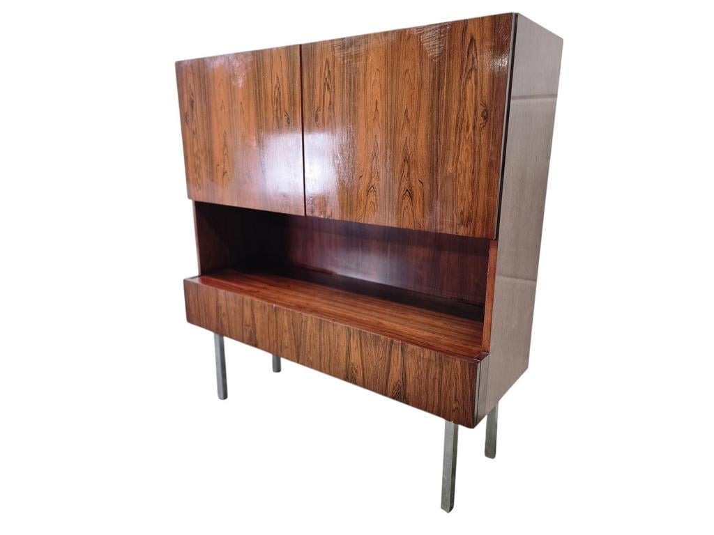 Vintage cabinet in rosewood / bar / wall unit