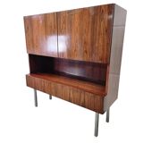 Vintage cabinet in rosewood / bar / wall unit