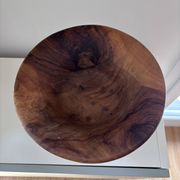 Coupe sur pied / Compotier artisanal en bois tourné (Bois d'olivier)