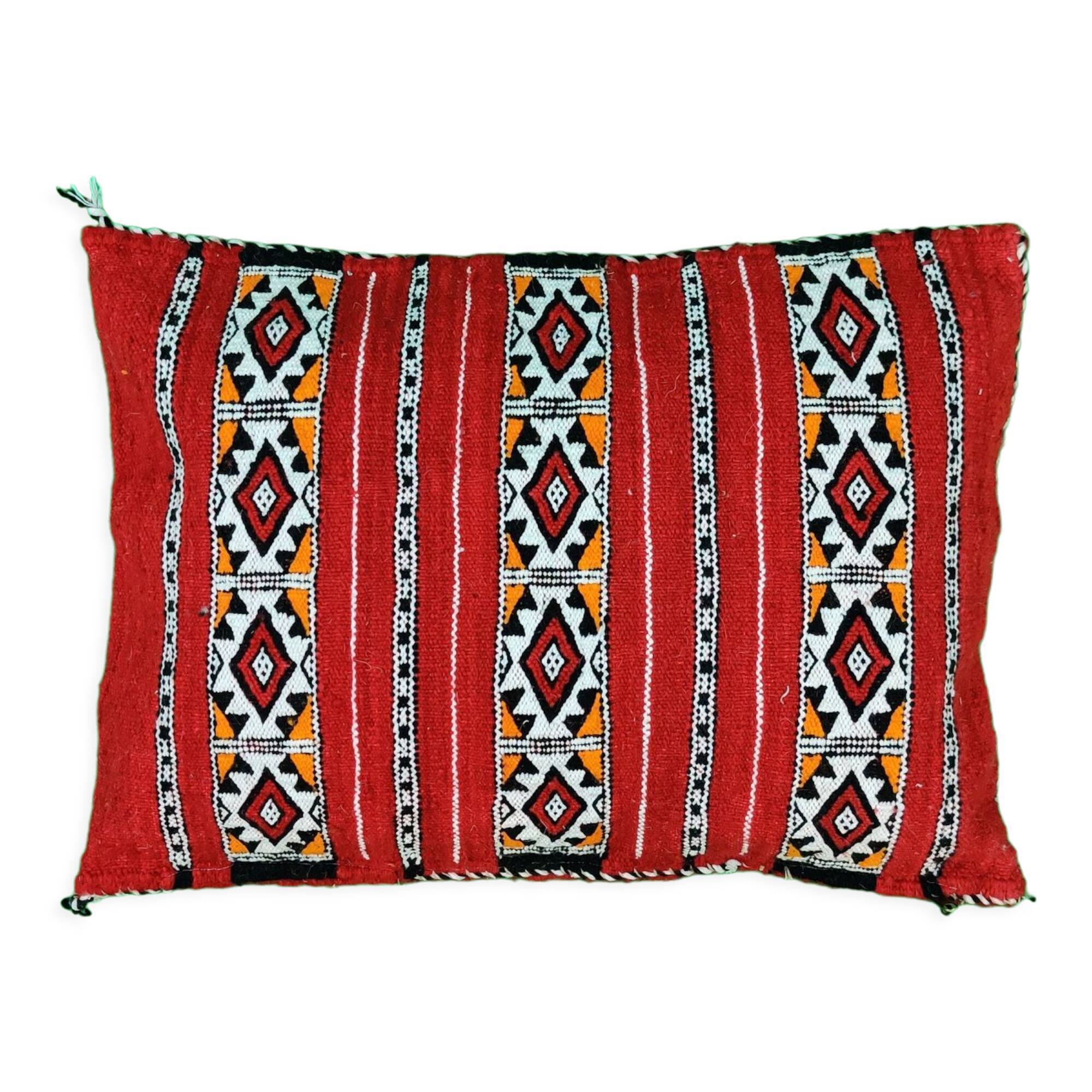 Berber cushion Kilim red ethic