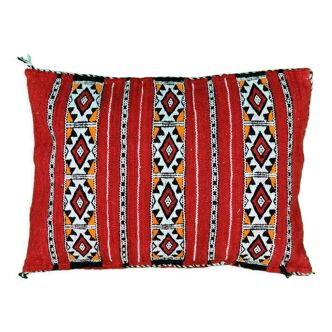 Berber cushion Kilim red ethic