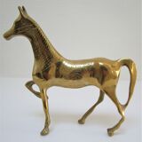 Vintage solid brass horse