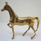 Vintage solid brass horse