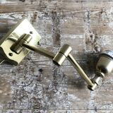 Deschuytener brass articulated wall lamp