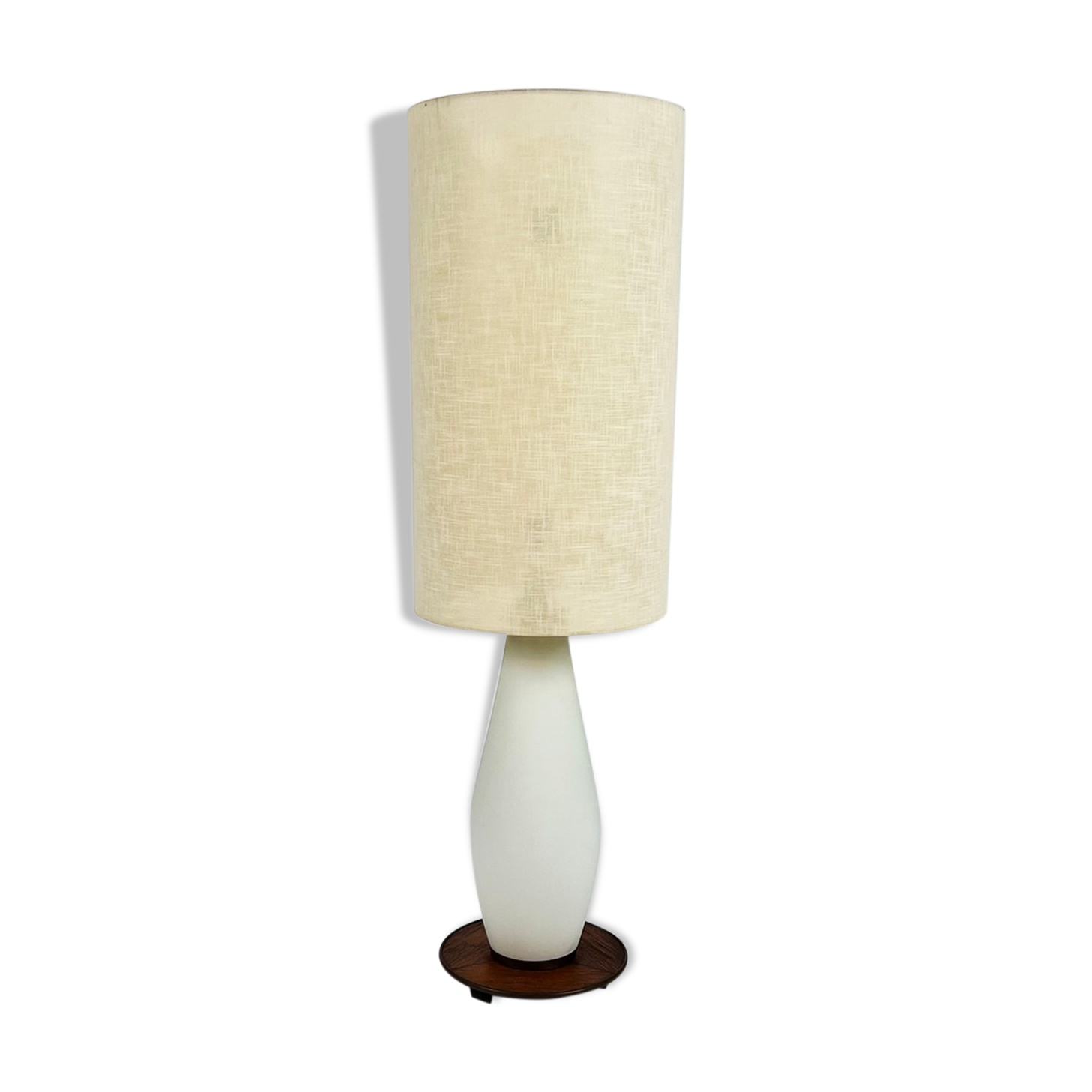Mid century italian glass and teak floorlamp, 1950s