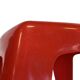 Vintage Space age plastic stool table mid century red plant stand