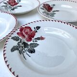 Set of 4 old Amandinoise plates