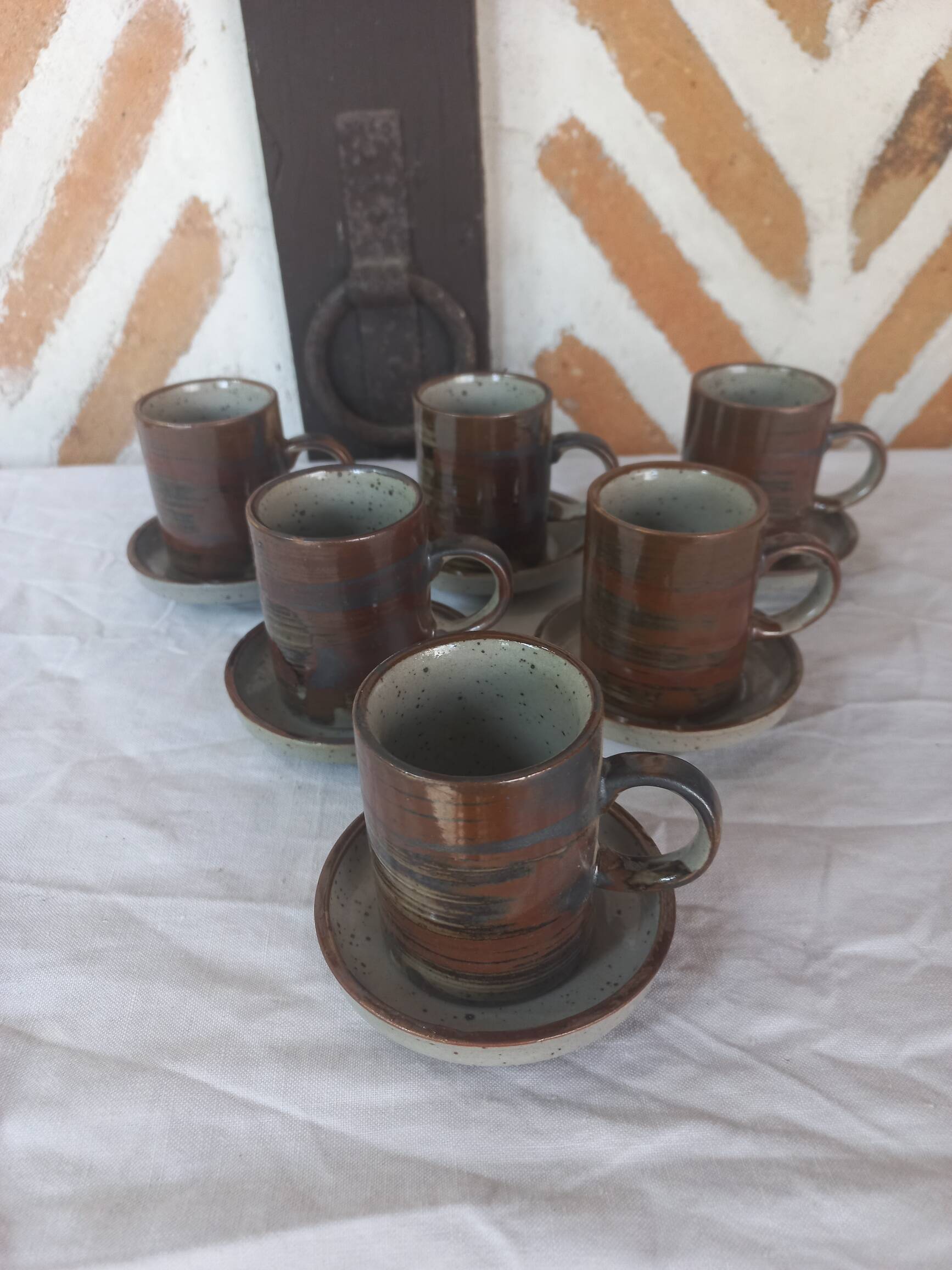 Vintage stoneware coffee set