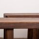 Pair of Scandinavian benches in Solid Elm by Olavi Hanninen 1960.
