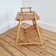Chevet table d'appoint rotin