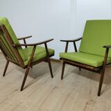 Lounge chairs by Ton, Set of 2