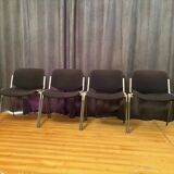 Set of four DSC 106 chairs designed by Giancarlo Piretti, Anonima Castelli,
