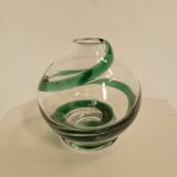 Bi-color blown glass vase Köln 1960s