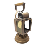 Old lamp in acetylene sncf station master ets albert butin railway