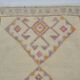 Geometric Vintage White Oushak Runner sku 2080
