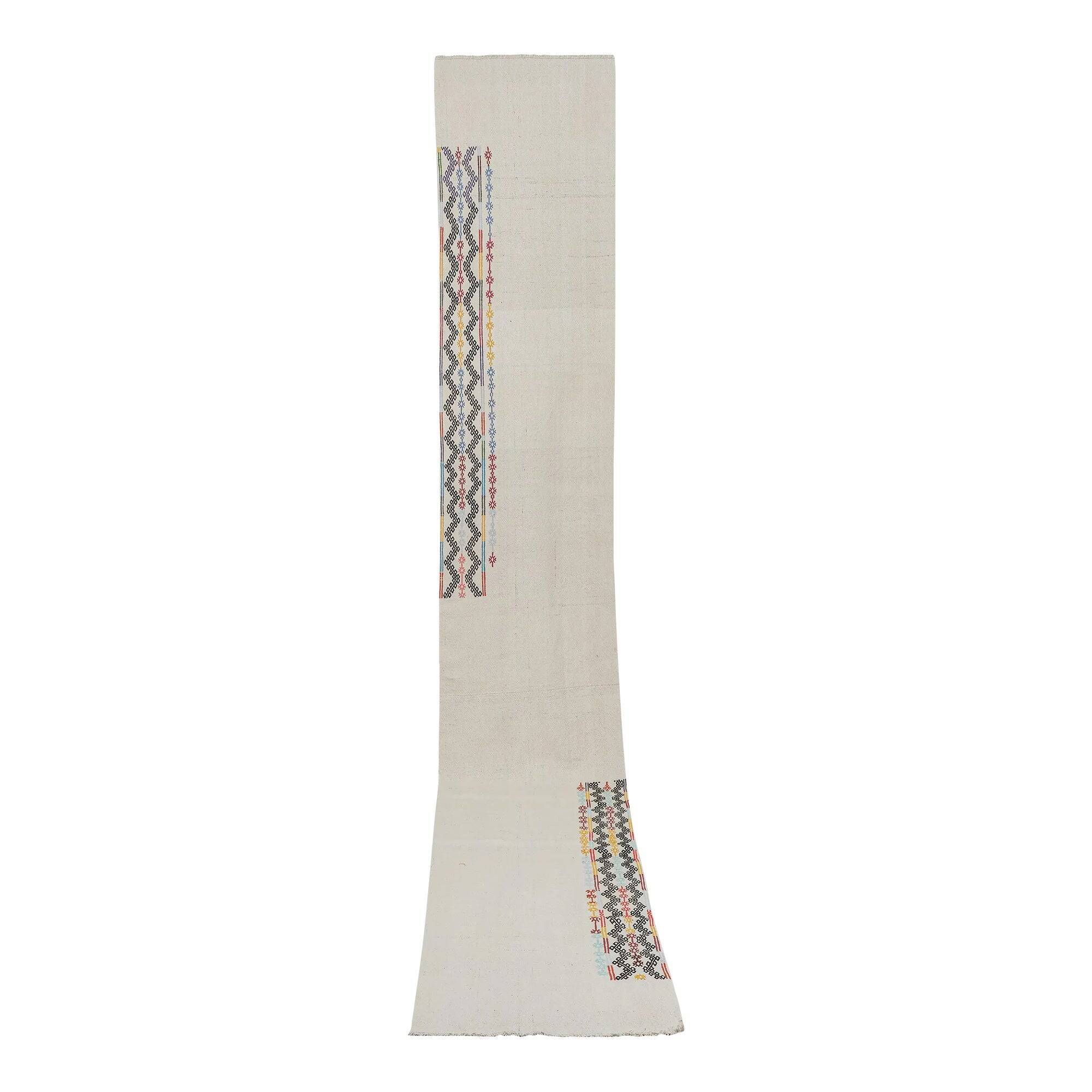 Vintage Turkish hallway rug 81x502 cm