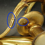 Paire d'appliques au carquois de style Louis XVI