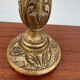 1960s gilded wooden candlestick lamp